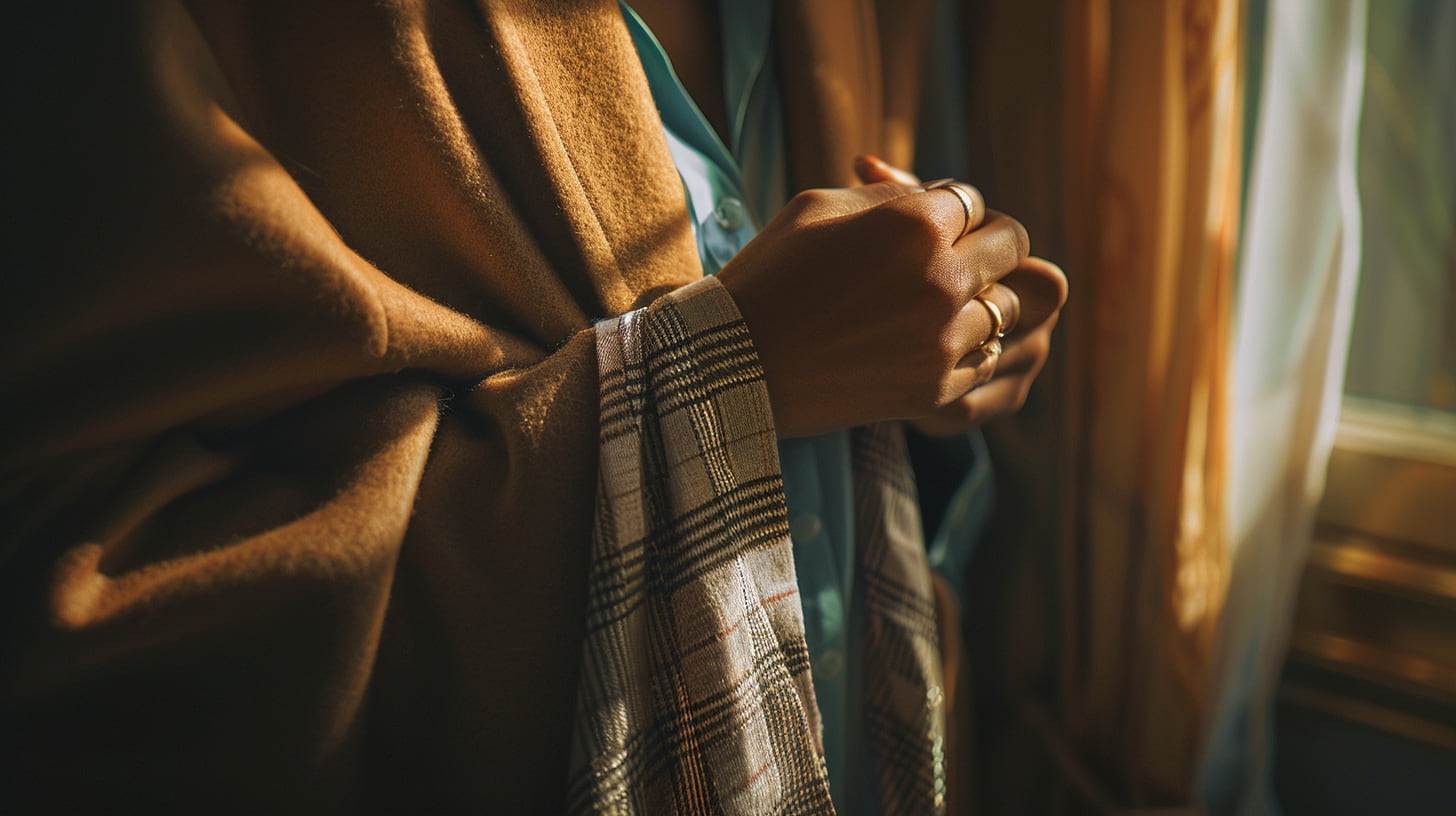 NAFI, private stylist in Paris, preparing a look