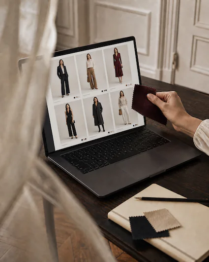 Selezione digitale preparata per acquisti personali online