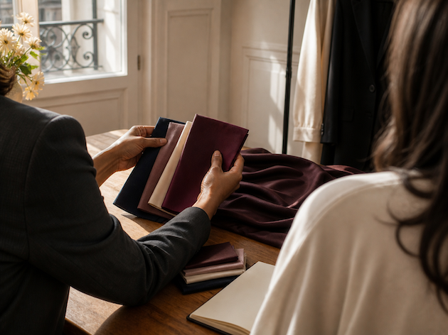 Analyse de couleurs pendant une séance de conseil en image à Paris