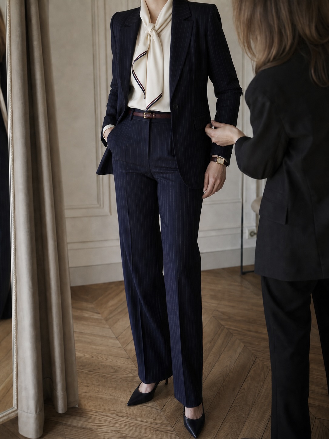 Essayage guidé par NAFI dans une boutique parisienne